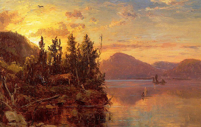 Regis-Francois Gignoux  Lake George at Sunset 1862